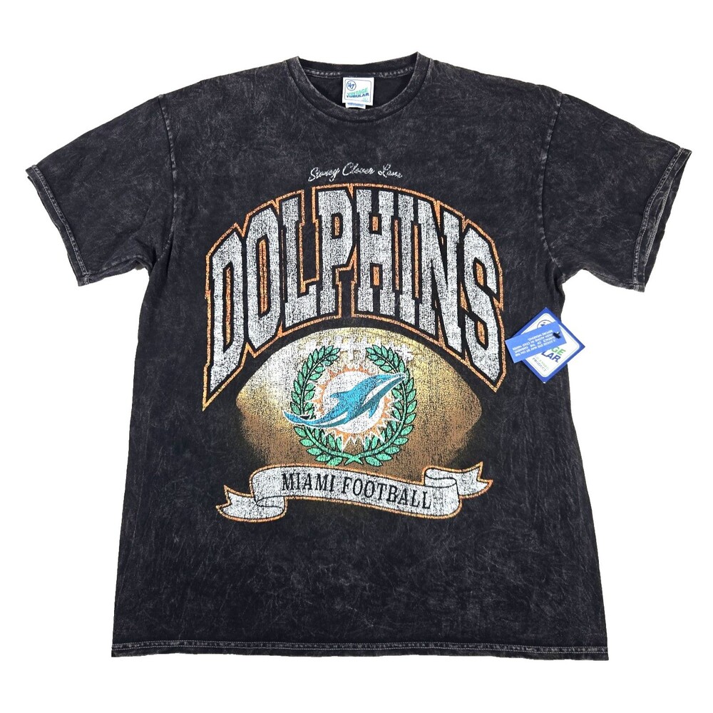 Stoney Clover Lane '47 Miami Dolphins Glitter Shirt Women's Size Large New